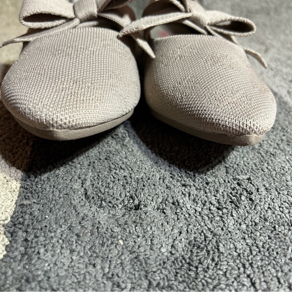 Skechers Cleo Point Feel Good Washable Knit Flats Memory Foam Womens 8.5 Taupe - Picture 13 of 13